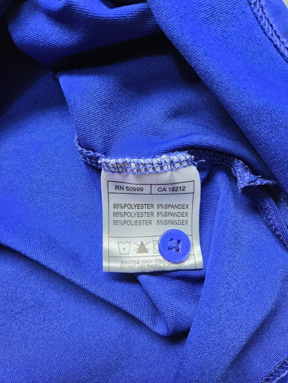 Antigua Florida Gators Blue/White Performance Polo Shirt Sz LG